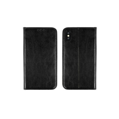 FLIPCASE WALLET ECHTLEDER schwarz für Samsung A705 Galaxy A70