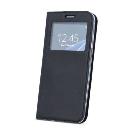 FLIPCASE WALLET SMART WINDOW schwarz für Huawei Y7 2019