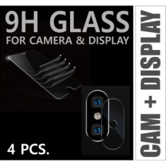 Premium Schutzglas DISPLAY + CAM (Inhalt: 2x2 Stück) für Samsung G715 Galaxy XCover Pro