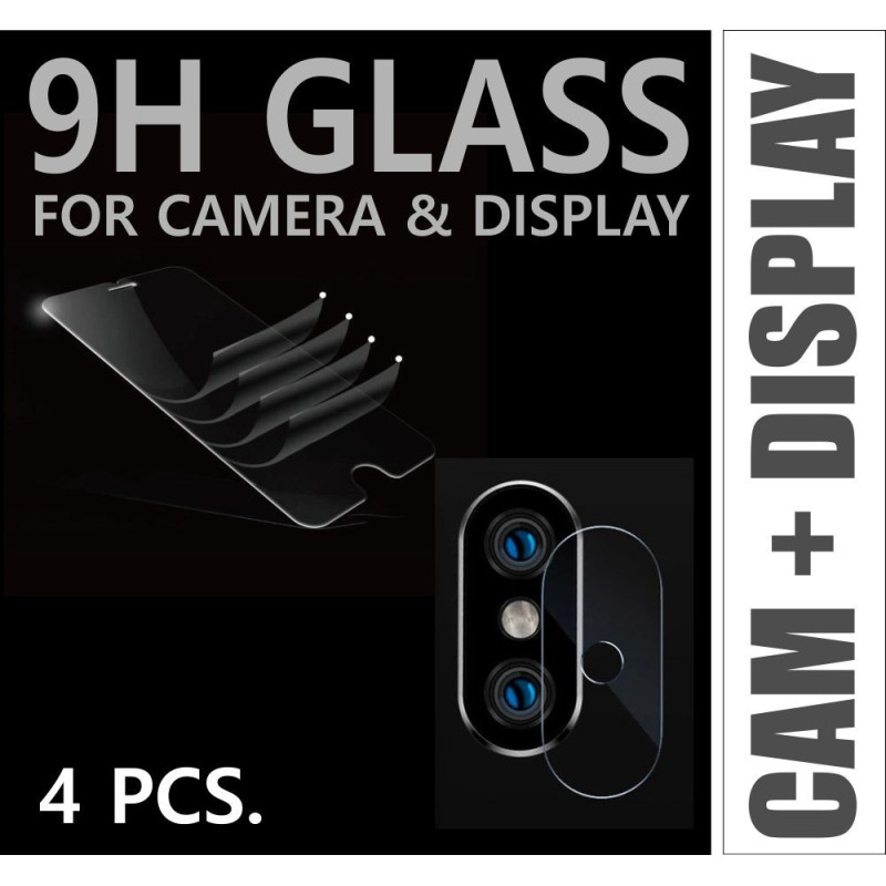 Premium Schutzglas DISPLAY + CAM (Inhalt: 2x2 Stück) für Samsung G715 Galaxy XCover Pro