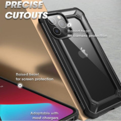 SUPCASE EXO PRO EXTREME-Backcase schwarz für Apple iPhone 12| iPhone 12 Pro