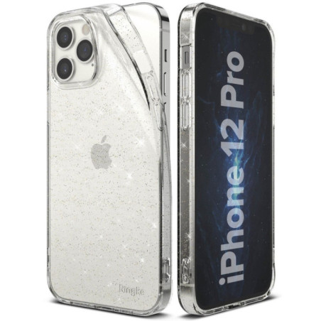 RINGKE Ultra Thin Glitter Backcase transparent für Apple iPhone 12| iPhone 12 Pro