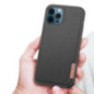 Dux Ducis Fino case covered with nylon material for iPhone 12 Pro / iPhone 12 black