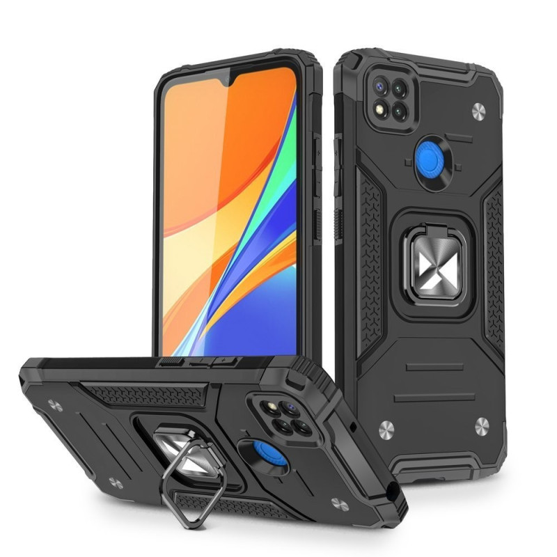 ARMOR RING MAGNET CASE schwarz für Xiaomi Redmi 9C
