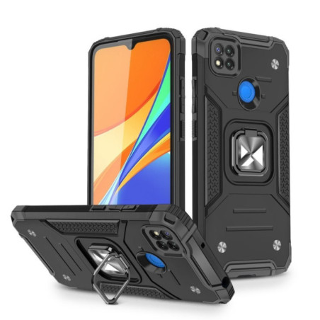 ARMOR RING MAGNET CASE schwarz für Xiaomi Redmi 9C