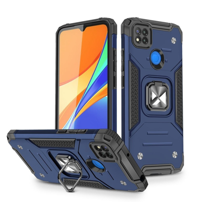 ARMOR RING MAGNET CASE blau für Xiaomi Redmi 9C