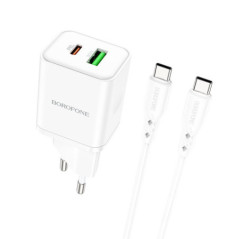 LADEGERÄT + KABEL USB-C 20W BOROFONE BN7