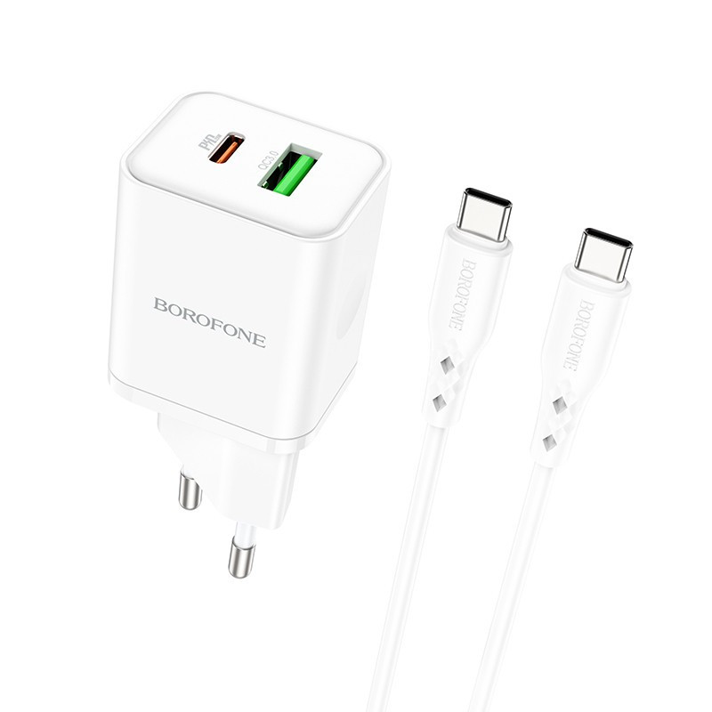 LADEGERÄT + KABEL USB-C 20W BOROFONE BN7