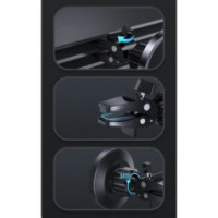 Joyroom Car Holder für Lüftungsgitter + Qi Wireless Induction Charger 15W (MagSafe-Kompatibel) Black