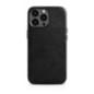 iCarer Oil Wax Premium Leather Case iPhone 14 Pro Magnetic Leather Case with MagSafe Black (WMI14220702-BK)