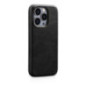 iCarer Oil Wax Premium Leather Case iPhone 14 Pro Magnetic Leather Case with MagSafe Black (WMI14220702-BK)