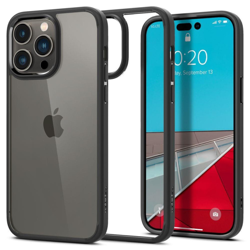Spigen ULTRA HYBRID MATTE BLACK für APPLE IPHONE 14 PRO MAX