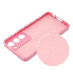 BACK-CASE 2mm pink mit MINI-GLITTER für SAMSUNG Galaxy A15