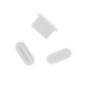 Anti-Dust Plug Silikon white for USB-C Ports / 5 Stück