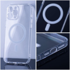 BACK-CASE transparent MagSafe-kompatibel mit Kamera-Schutz für SAMSUNG Galaxy S24 FE