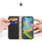 Flip-Case Echtleder Dux Ducis Hivo inkl. RFID-Schutz für Apple iPhone 16