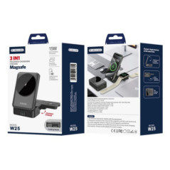 JELLICO wireless charger 3in1 FOLDABLE MagSafe-compatible 15W