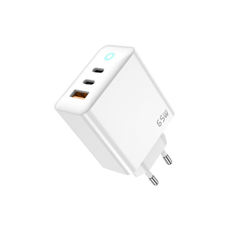 CHARGER USB-C 65W JELLICO EU20 white + CABLE USB-C