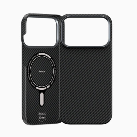 Back-Case Magnetic Armot KEVLAR Metal Frame black für APPLE iPhone 17 Pro