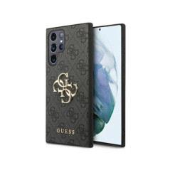 GUESS case for SAMSUNG S24 Ultra GUHCS24L4GMGGR (Leather 4G Metal Logo) black