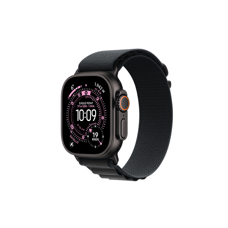 Watch Apple Watch Ultra 3 (2025) 5G 49mm Black Titanium Case with Alpine Loop M - Black