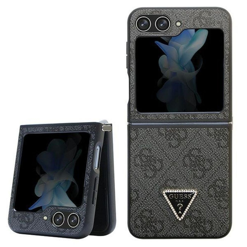 GUESS case for SAMSUNG Z Flip 5 GUHCZF5P4TDPK (4G Triangle Strass) black