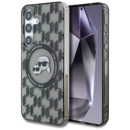 KARL LAGERFELD case for SAMSUNG S25 KLHMS25SHMCKMHK (Magnetic IML Metal Monogram KC Heads) black