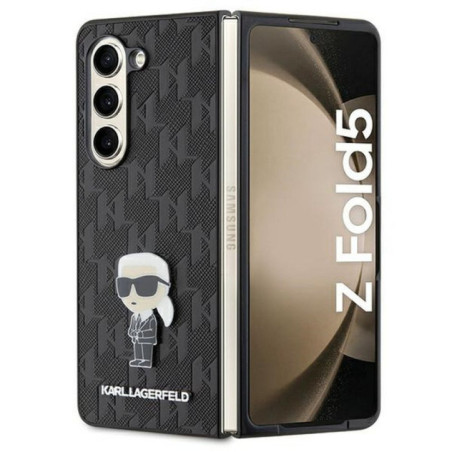 OKARL LAGERFELD case for SAMSUNG Z Fold 5 KLHCZFD5SAPKINPK (Saffiano Mono IK PIN)  black