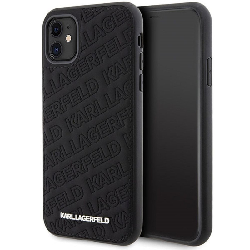 KARL LAGERFELD case for IPHONE 11 KLHCN61PQKPMK (Quilted K Pattern) black
