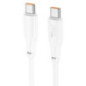 Cable USB C to USB C Hoco 3A 100W 2 m X93 white Cable USB C to USB C Hoco 3A 100W 2 m X93 white