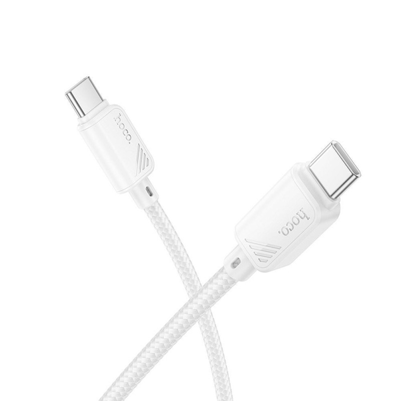 Cable USB C to USB C Hoco 3A 60W 1 m X113 white