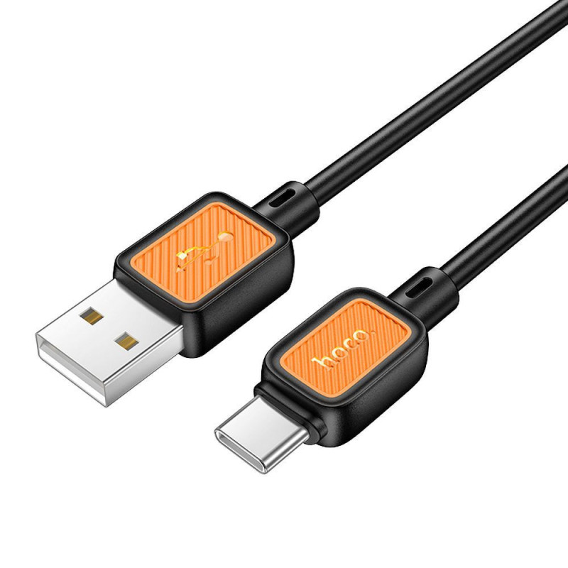 Cable USB A to USB C Hoco 3A 1 m X108 black