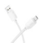 Cable USB A to Micro USB Hoco 2,4A 1 m X113 white