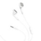 HOCO wire earphones Jack 3,5 mm with microphone M73 white