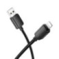 Cable USB A to Lightning Hoco 2,4A 1 m X113 black Cable USB A to Lightning Hoco 2,4A 1 m X113 black