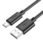 Cable USB A to Micro USB Hoco 2,4A 1 m X88 black