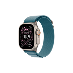 Watch Apple Watch Ultra 3 (2025) 5G 49mm Natural Titanium Case with Alpine Loop M - Light Blue