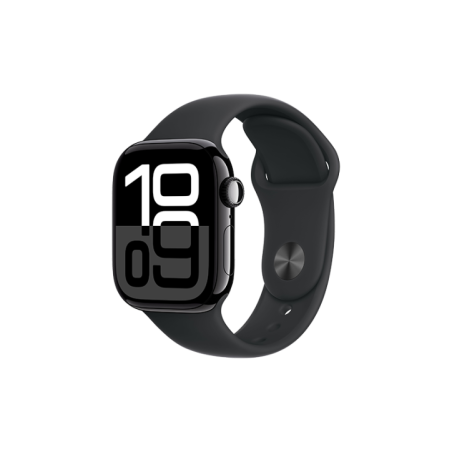 Watch Apple Watch Series 10 GPS 42mm Jet Black Aluminium Case with Sport Band M/L - Black