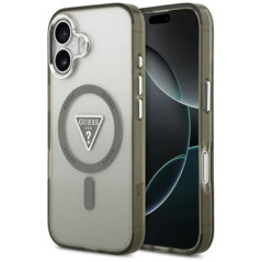 GUESS case for IPHONE 17 compatible with MagSafe GUHMP17SHGTMLCGA (IML Gradient W/ Triangle Logo) khaki