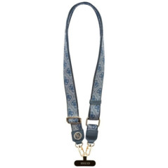 GUESS universal strap GUUCNP4DGMB (4G PU Strap Tether Patch Strass Metal Logo) blue