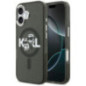 KARL LAGERFELD case for IPHONE 17 compatible with MagSafe KLHMP17SHGKCGKBK (IML Glitter k&C Sketch Logo) black
