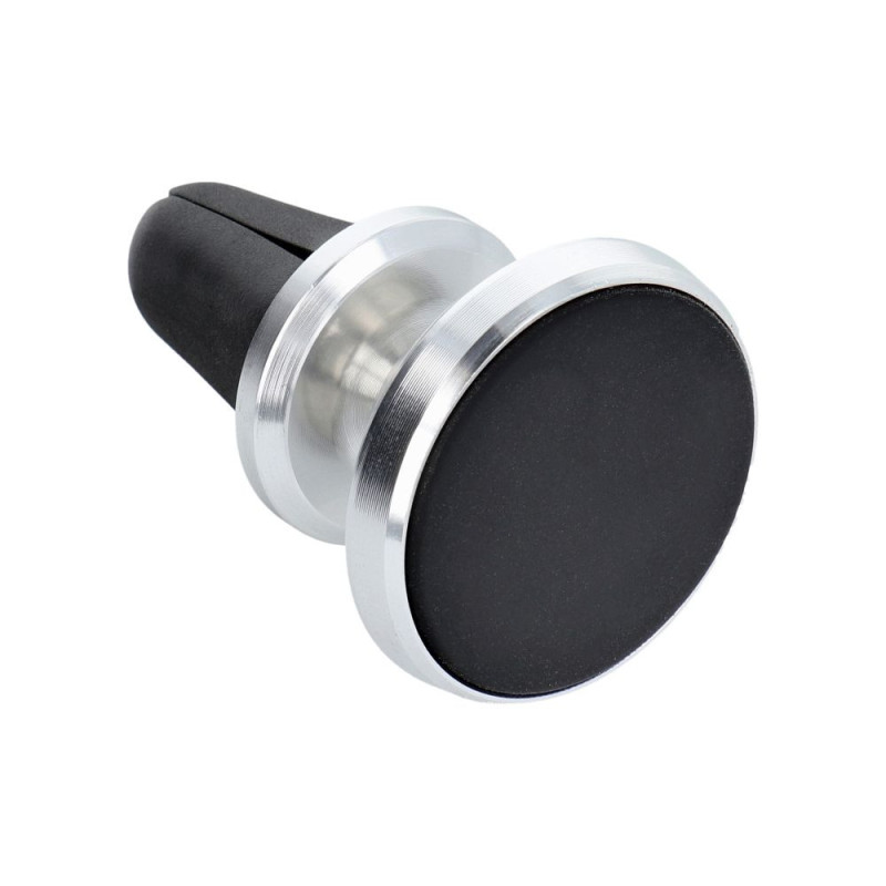 Magnetic car holder for air vent silver