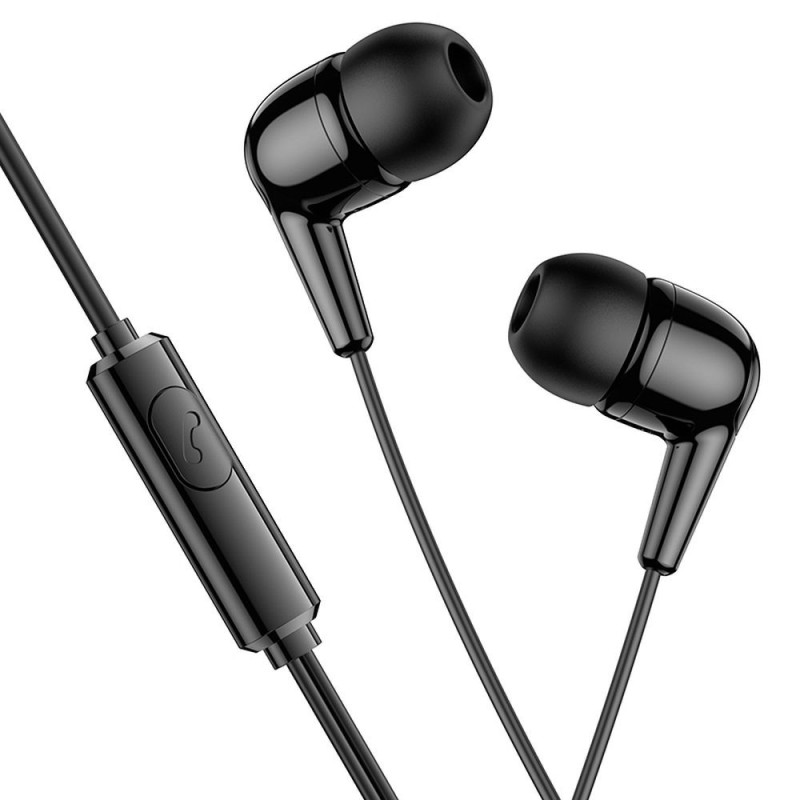 HOCO wire earphones Jack 3,5 mm with microphone M97 black