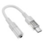 Adapter AUX USB C to Jack 3,5 mm Hoco 0,15 m LS37 transparent gray