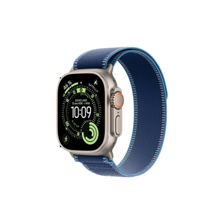 Watch Apple Watch Ultra 3 (2025) 5G 49mm Natural Titanium Case with Trail Loop S/M - Blue/Bright Blue