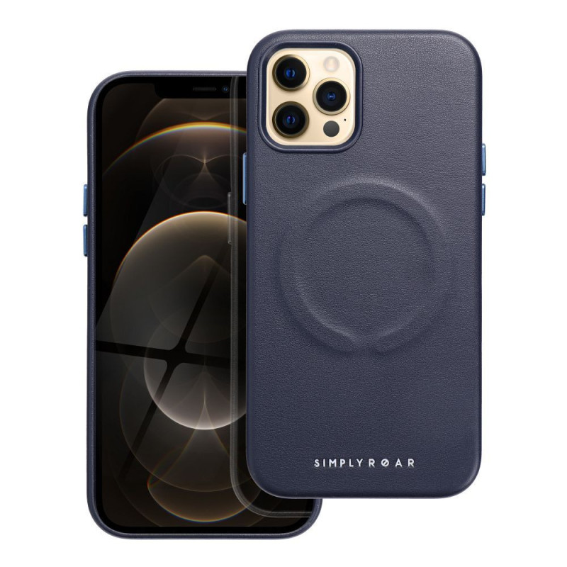 ROAR case LEATHER MAG compatible with MagSafe for IPHONE 12 Pro navy ROAR case LEATHER MAG compatible with MagSafe for IPHONE 12 Pro navy