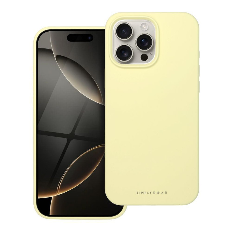 ROAR case CLOUD SKIN for IPHONE 16 Pro Max Light Yellow ROAR case CLOUD SKIN for IPHONE 16 Pro Max Light Yellow