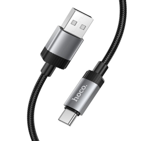 Cable USB A to USB C Hoco 3A 1 m X117 black