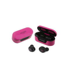 GUESS wireless earphones bluetooth TWS + docking station GUTWST31EM magenta