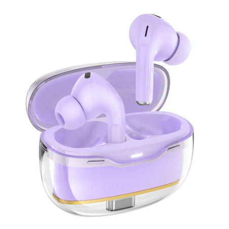 EOL HOCO wireless earphones bluetooth TWS EW54 purple